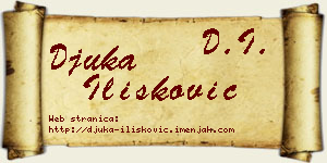 Đuka Ilišković vizit kartica